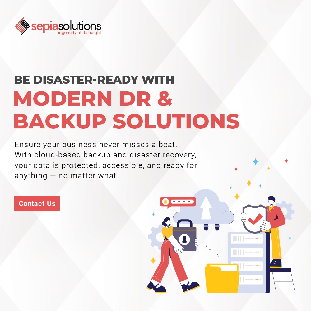 SepiaSolutions's tweet image. Be unstoppable — even when disaster strikes.
With Sepia Solutions’ Modern DR &amp;amp; Backup Solutions, your data stays protected, your systems stay online, and your business stays ahead — always.

#SepiaSolutions #DisasterRecovery #DataProtection #CloudBackup #BusinessContinuity