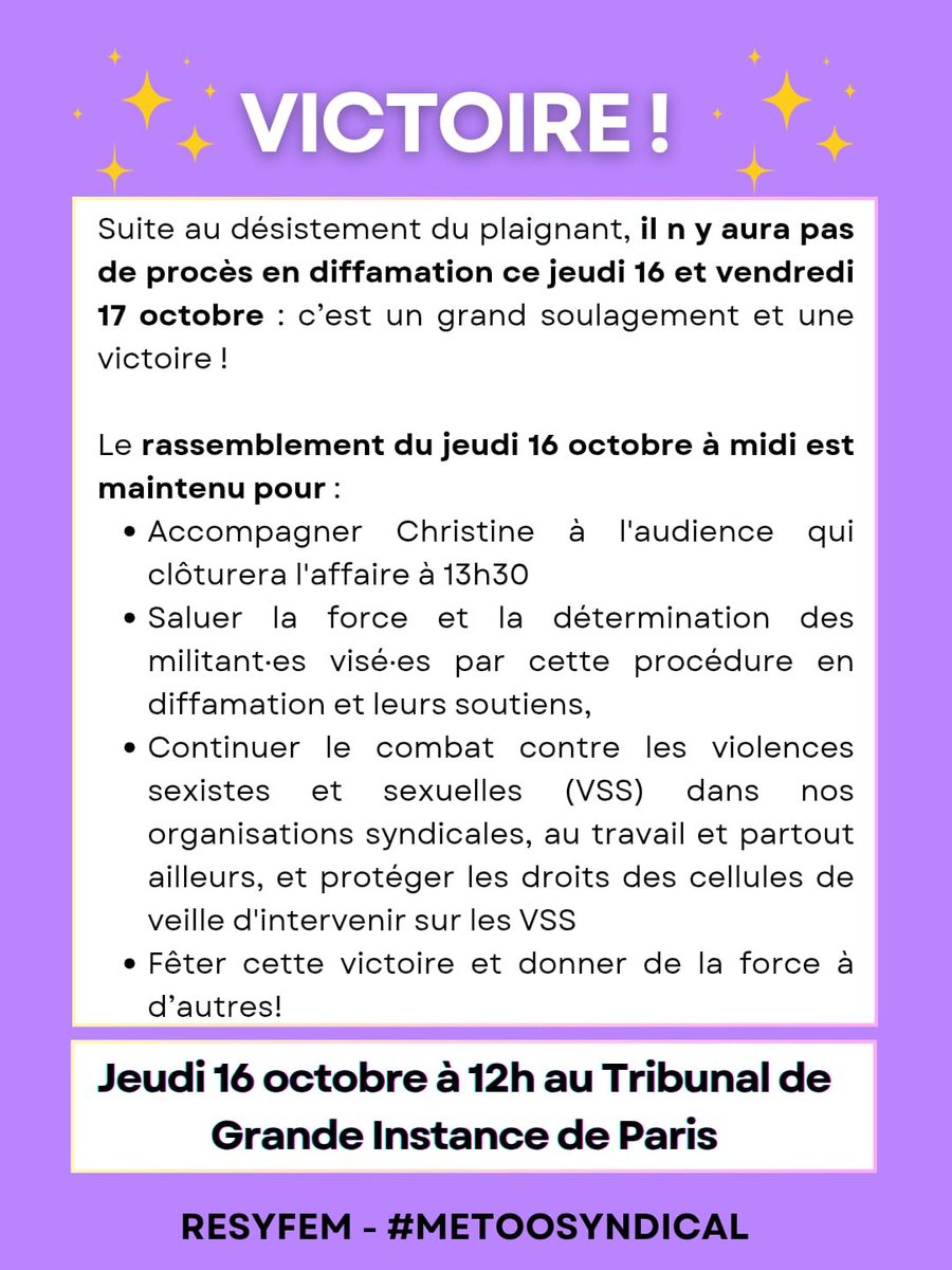 Changement de programme !