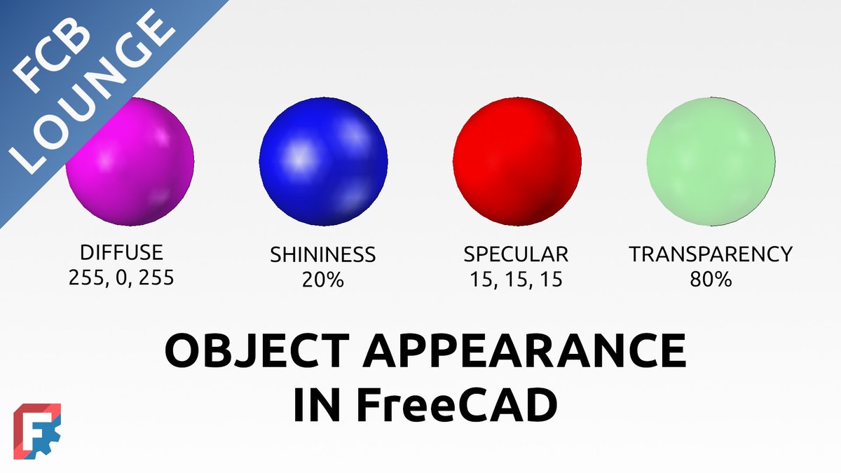 semhustej's tweet image. #FreeCAD 1.0 introduced new material system with a new default appearance shader. This #tutorial explains how to setup this new shader to get the desired material look: youtu.be/oN-oO3bn8Qw
#OpenSource #FCBLounge