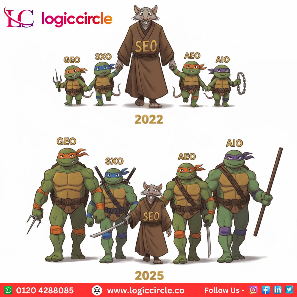 logiccirclein's tweet image. 🚀 From SEO to GEO, SXO, AEO &amp;amp; AIO — the evolution is real!
Smarter, stronger, and more strategic digital growth with LogicCircle 🌐
📞 0120 4288085 | 💻 logiccircle.co
#LogicCircle #SEO #GEO #SXO #AEO #AIO #DigitalMarketing #SearchOptimization #OnlineGrowth #Marketing
