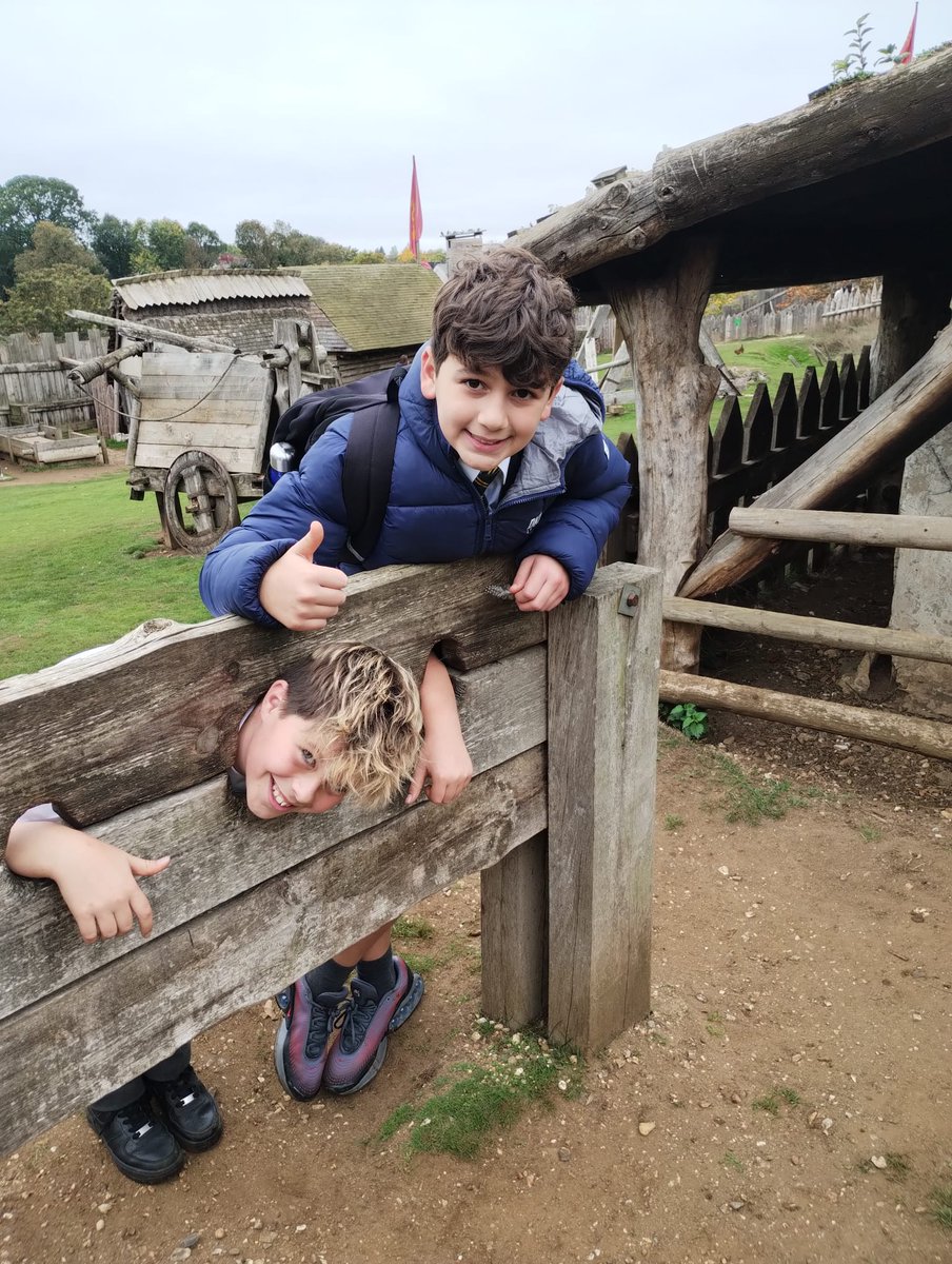 Looks like our Yr 7s are having a lot of fun today at Mountfitchet Castle