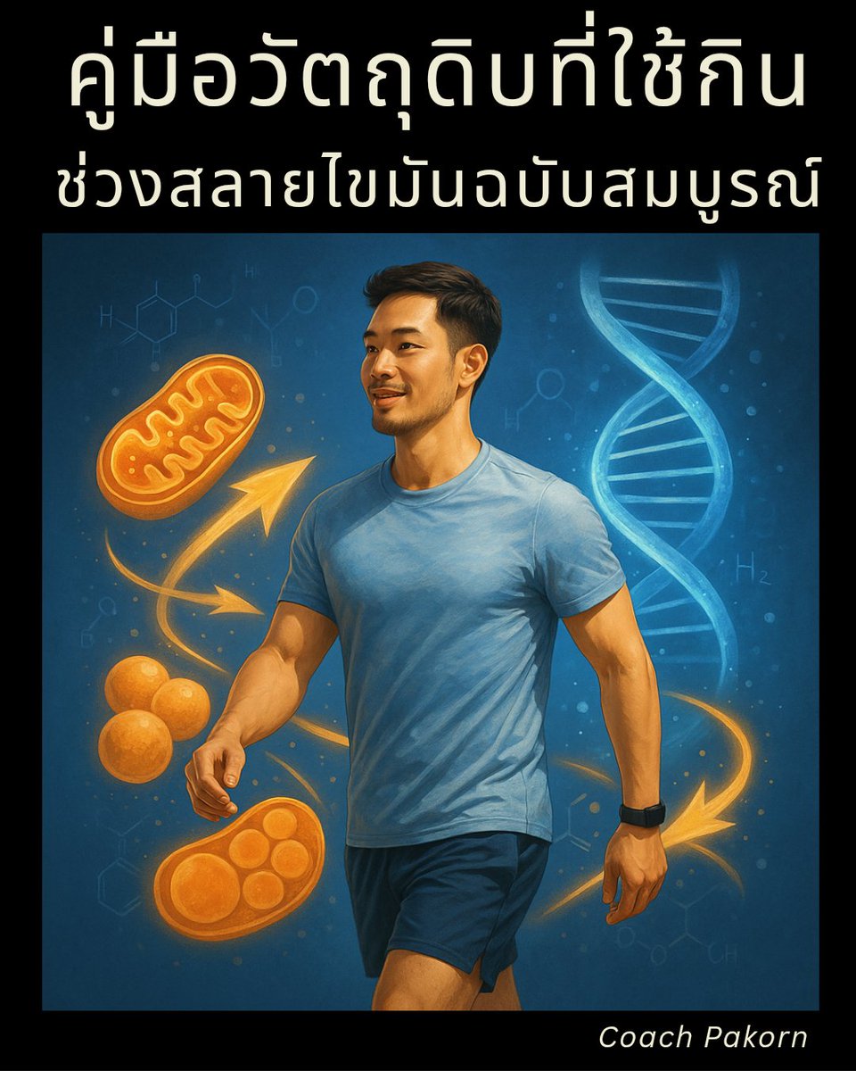📚 คู่มือวัตถุดิบสลายไขมันฉบับสมบูรณ์

“กินอร่อยได้ทุกวัน ถ้าเข้าใจหลักชีววิทยาของร่างกาย”

📝 อยากรู้ไหม? กดลิงค์อ่านฉบับเต็มได้เลย  👉      facebook.com/share/p/19zKmF…

#ลดความอ้วน #ลดน้ำหนัก #ลดไขมัน #ลดพุง  #โค้ชปกรณ์ #อาหารคลีน