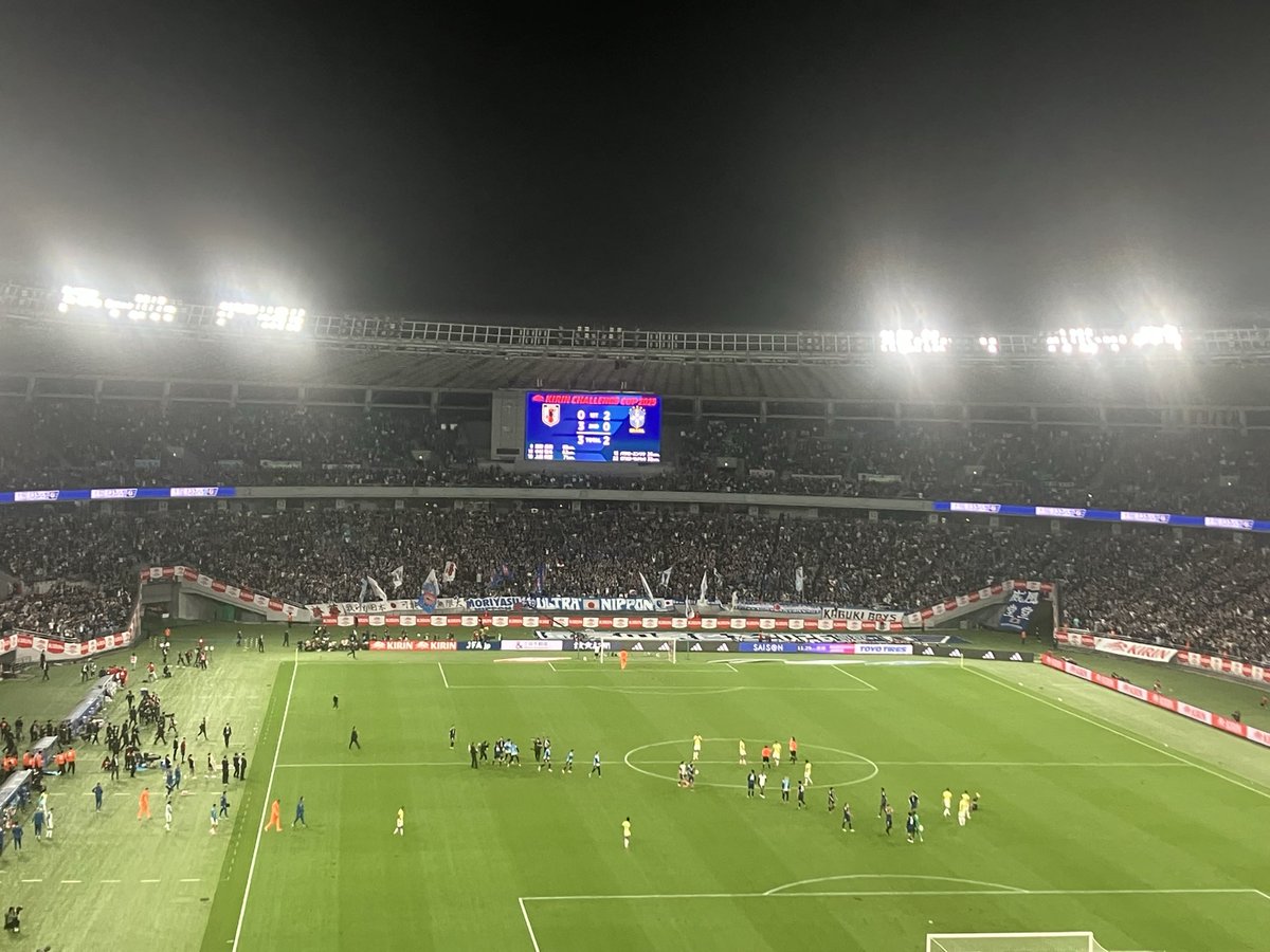 歴史的瞬間が見れた

#サッカー日本代表 
#味の素スタジアム