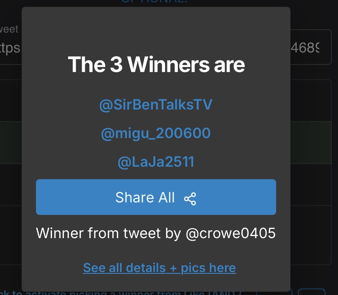 Congratulations these are the winners 🎉🎊 #ps99