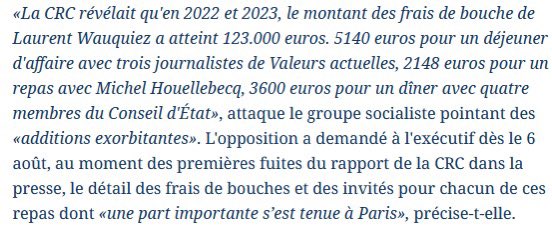 <a href="/laurentwauquiez/">Laurent Wauquiez</a> <a href="/droiterep_an/">Groupe Droite Républicaine</a> En parlant d’assistanat, en 2 ans Laurent Wauquiez a coûté aux contribuables :

- 123.000€ en frais de bouche dans des restau de luxe
- 200.000€ en sondages

Donc qui sont les vrais assistés ?