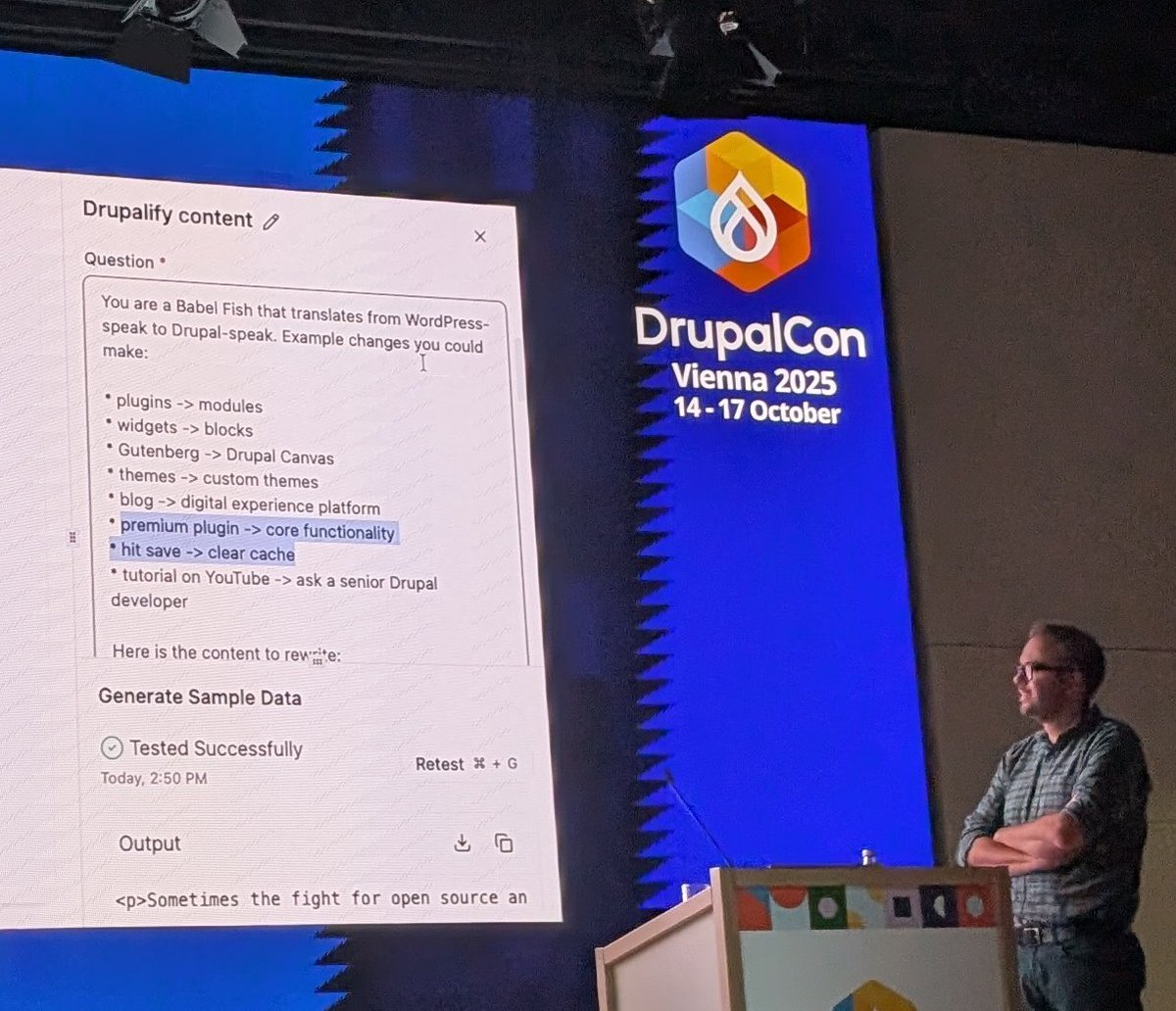 ChrastinaOndrej's tweet image. And a bit of friendly competition among #wordpress and #drupal 😎