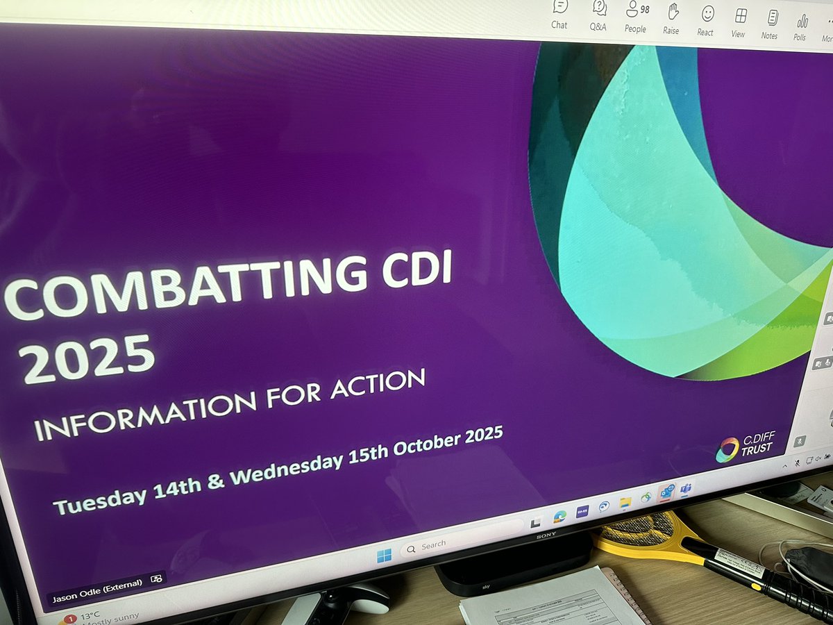 MTWipc's tweet photo. Attending the C.diff Trust -Combatting CDI 2025 conference (on-line) https://t.co/Ca7UElrODz