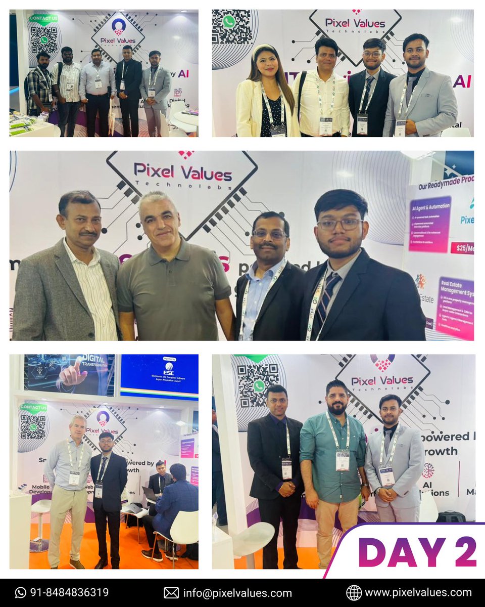 PTechnolab91982's tweet photo. 🤖 Day 2 at GITEX GLOBAL 2025 — Innovation &amp; AI in Action! 🚀

📍 Sheikh Rasheed Hall, World Trade Center, Dubai
🧭 Stall No. H13–C42
📅 13–17 October 2025

📱 WhatsApp +91-8484836319
📧 info@pixelvalues.com

🌐 https://t.co/YYXHdT4vbq

#GITEXGlobal2025 #PixelValues https://t.co/uDBfP7tVlU