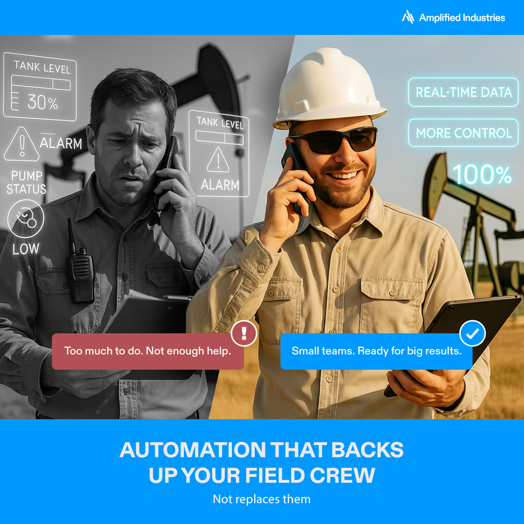 amplifiedind's tweet image. Real-time alerts. Fast installs. Dashboards anyone can use.
Smarter ops for small teams start here.
📩 sales@amplified.industries
#SmallTeamsBigImpact #OilfieldTech #DigitalOilfield #AmplifiedIndustries