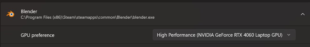 PolyToots's tweet photo. @m_akinsarica @FR3NKD Check blender prefs? (also you could look at windows graphics settings) . Had this issue recently when moving to a new laptop. https://t.co/qyoc9gj0TN