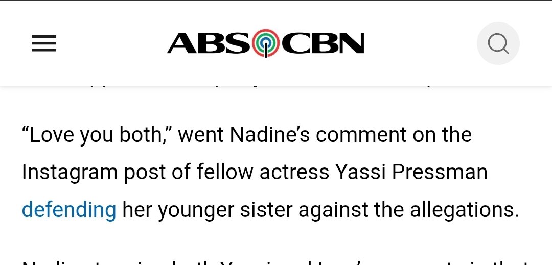 parksodamned's tweet photo. I can't find the comment on the actual post but ABS has receipts!

Nadine even commented "love you both" sa damage control post ni Yucky

BOTH. Tapos sasabihin mo di sila friends? Hahaa

I mean defend your fckass gf with your lame clapbacks but don't fcking lie lol https://t.co/DCTauy7jyw