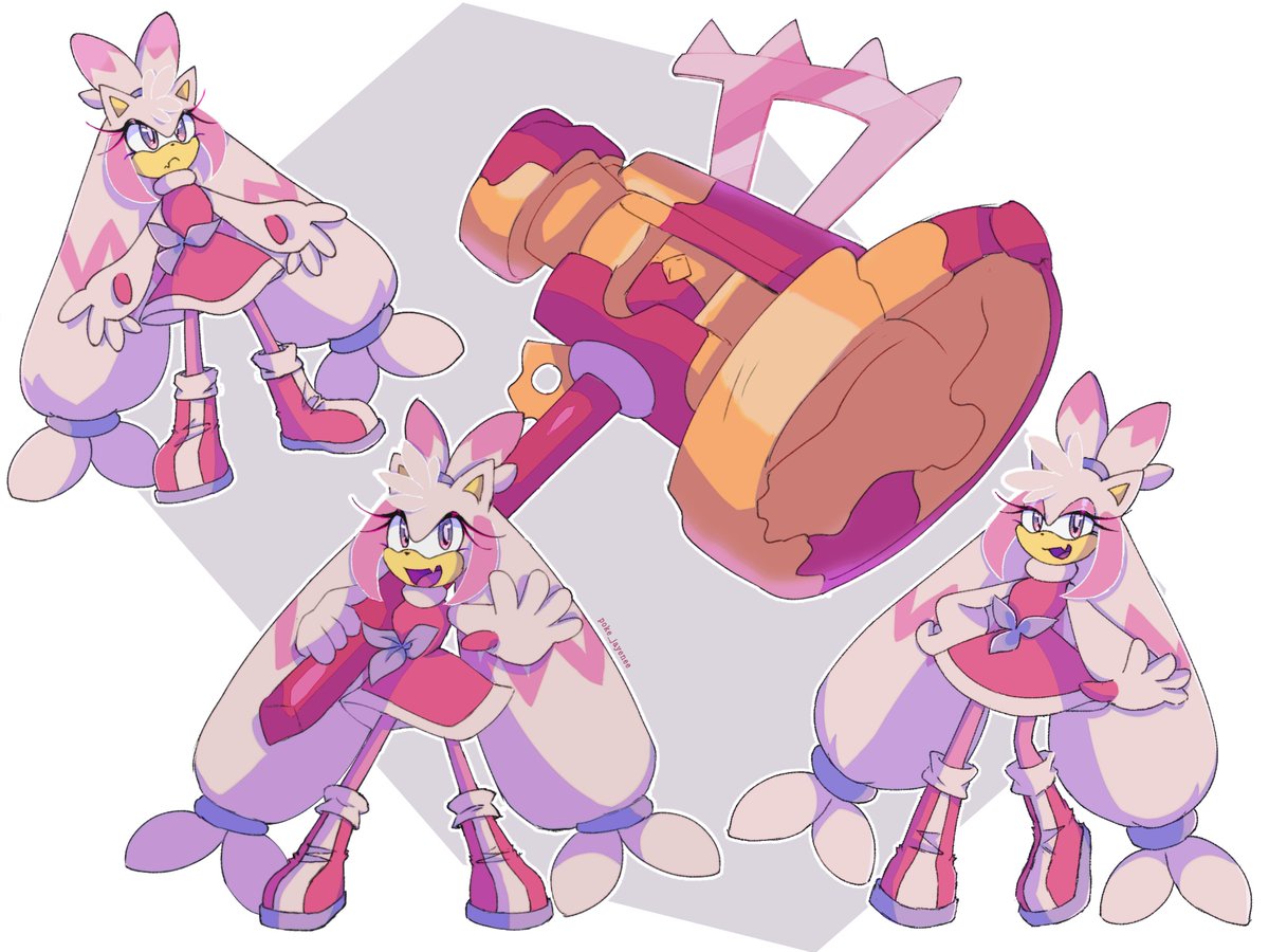 poke_jayenee's tweet image. Rose Smith🌹🔨
(Amy Rose x Tinkaton Concept)

#デカヌチャン #tinkaton #Pokemon #SonicTheHedgehog #amyrose #amyrosefanart  #ポケモン