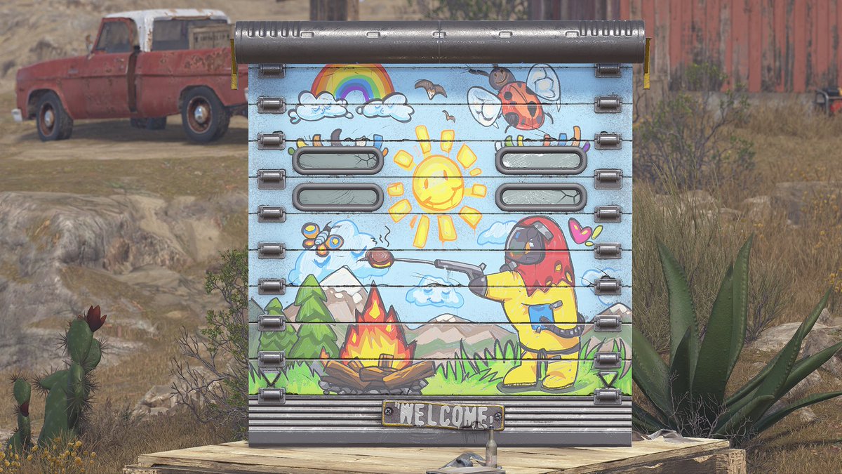 kadzor2's tweet image. Memories Garage Door ❤️🎨🖼️🐰🐥🦆🪱🐞🕷️🕸️🐍🍎🥦🍆🥐🦴🥓🥫
@playrust
@gerrmanman
@Helkus
Vote here - steamcommunity.com/sharedfiles/fi…
#rustworkshop