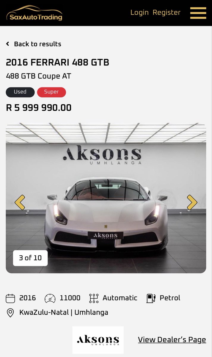saxautotrading's tweet photo. The Ferrari 488 GTB a true work of art and only 1 of only 11 in the world! Full Novitec N-Largo conversion expertly done by Race! Novitec exhaust, Lifting suspension, Scuderia Shields. Accelerates from 0-100 in 3.0 secs, it is truly one of a kind! Available for purchase on SAX AUTO TRADING, link here: 

https://t.co/PBguO49YWM

#saxautotrading #ferrari488 #488gtb #ferrarinovitec #supercars
