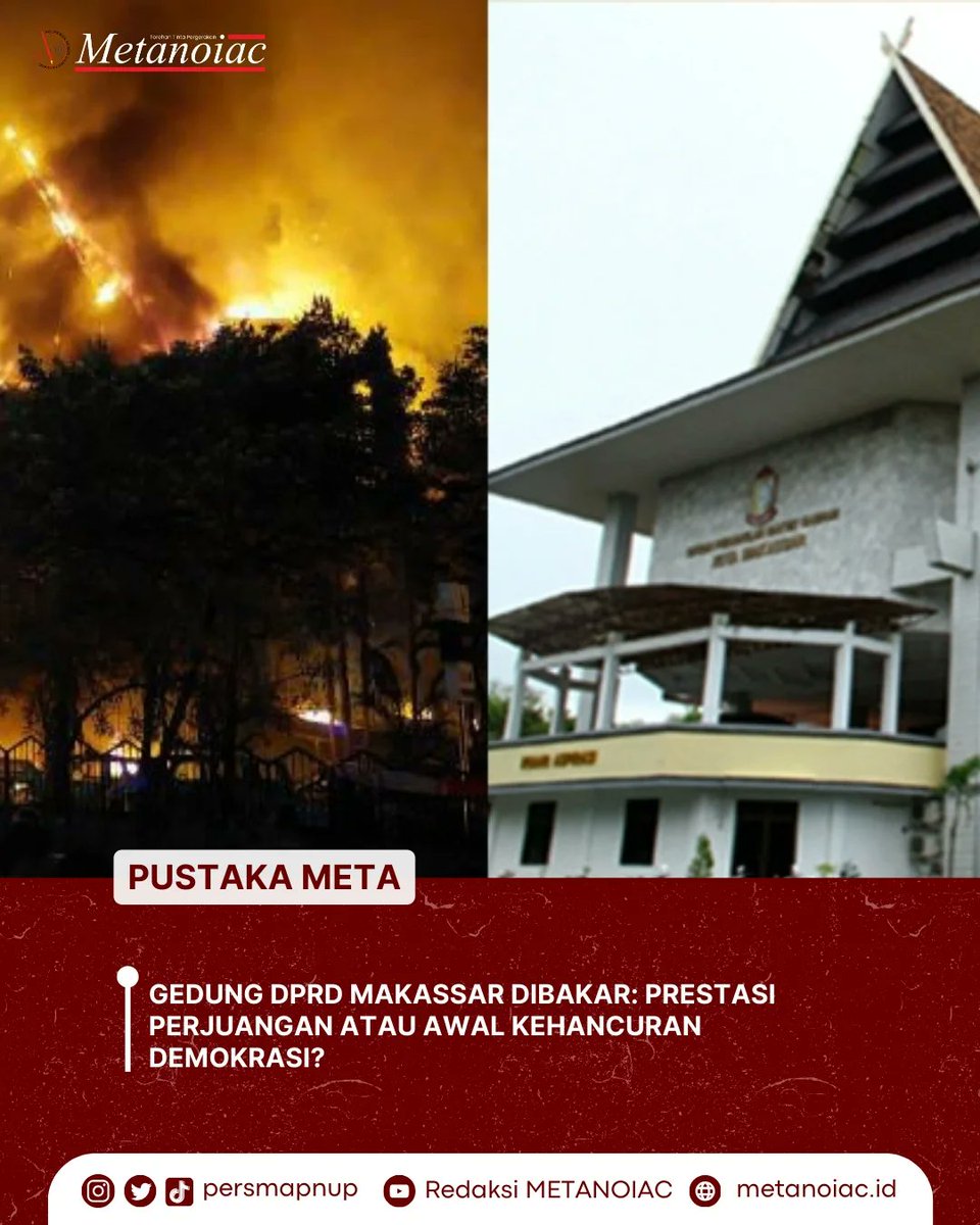 Kepercayaan rakyat terhadap institusi negara kian tergerus oleh tindakan represif aparat yang seharusnya melindungi.

Baca dengan klik tautan di bio kami!

Salam PERSMA!
Salam Perubahan!

instagram:<a href="/persmapnup/">METANOIAC</a>

#TorehanTintaPergerakan