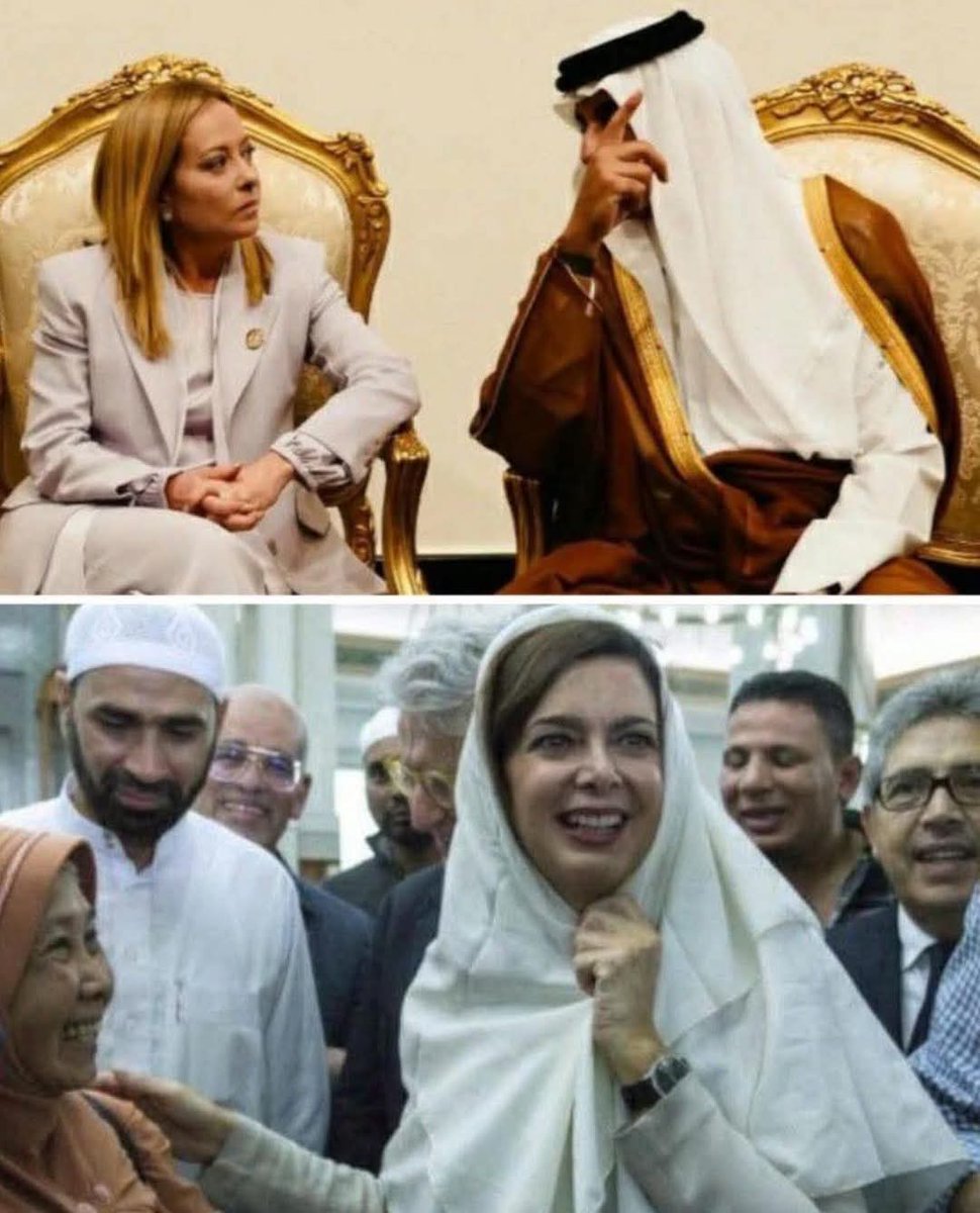 Giorgia Meloni in Egitto. Laura Boldrini in Italia.
Quale delle due è " serva"?
