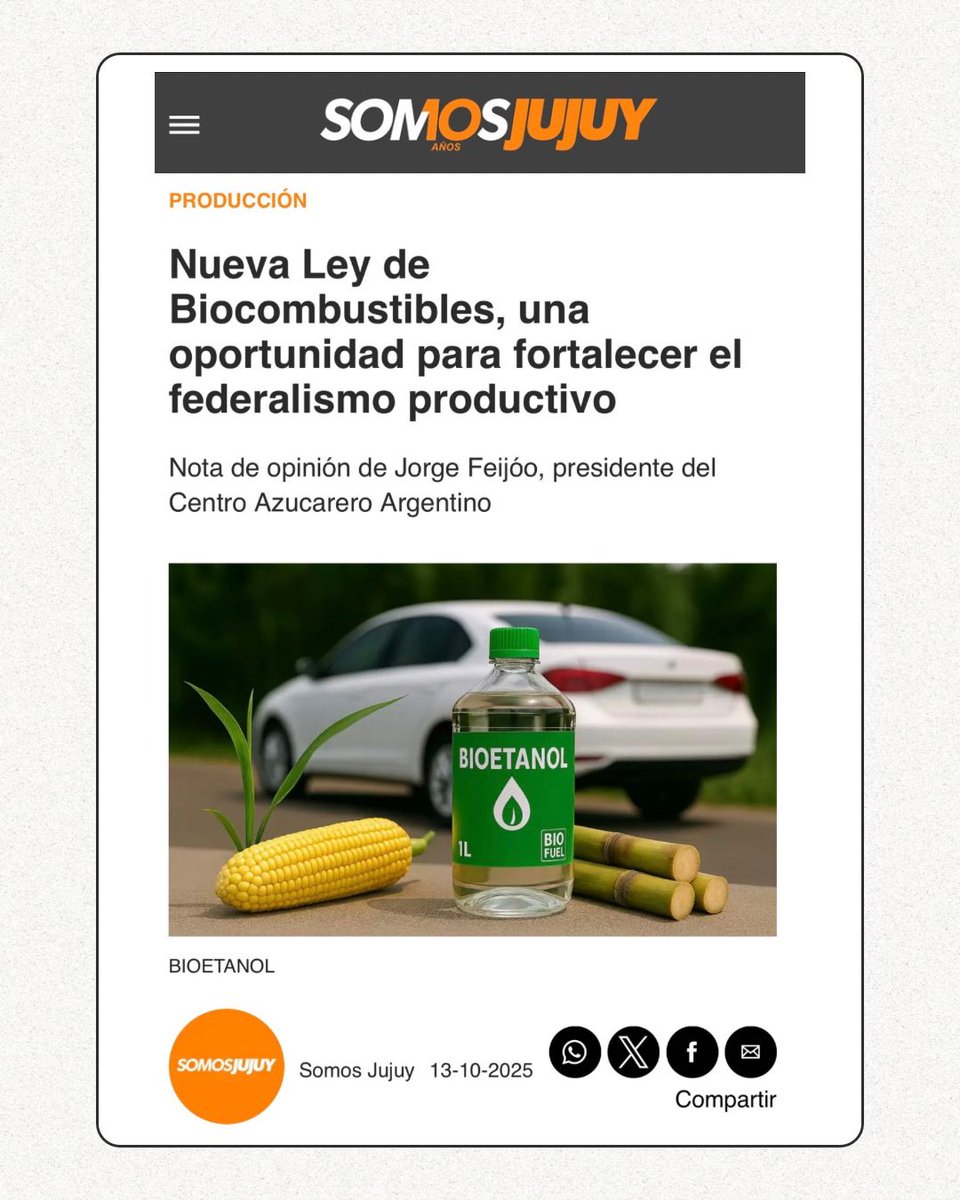 💬 El debate hacia una nueva Ley de Biocombustibles que estamos dando en <a href="/SenadoArgentina/">Senado Argentina</a> es una oportunidad única  para el futuro energético de la #Argentina que se produce en el #NOA.

Estamos construyendo el marco legal para la energía del futuro!

2/2