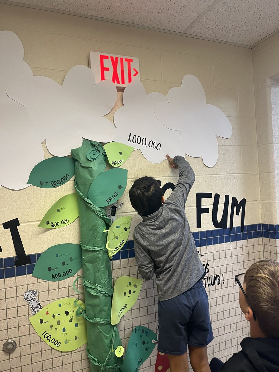 AWMO4thGrade's tweet image. Our first Million Word Club member! 🏅