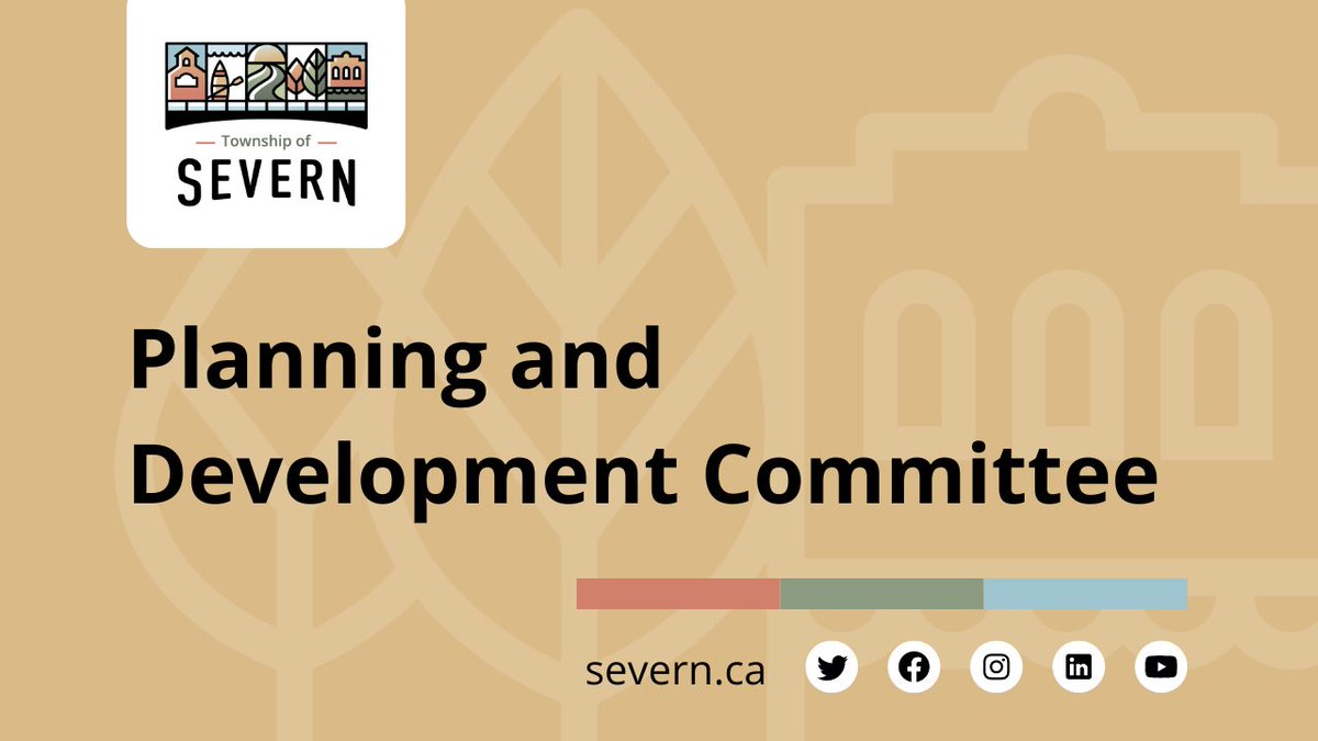 Township of Severn (@severntownship) on Twitter photo Join #Severn's Planning & Development Committee on Oct. 15 at 9AM online or in-person.
Visit severn.civicweb.net/portal/ to:
โก๏ธ view the Oct. 15 agenda
โก๏ธ watch the #livestream
โก๏ธ #subscribe to receive email updates
Learn more about Council & Committees at: severn.ca/council. Join #Severn's Planning & Development Committee on Oct. 15 at 9AM online or in-person.
Visit severn.civicweb.net/portal/ to:
โก๏ธ view the Oct. 15 agenda
โก๏ธ watch the #livestream
โก๏ธ #subscribe to receive email updates
Learn more about Council & Committees at: severn.ca/council.