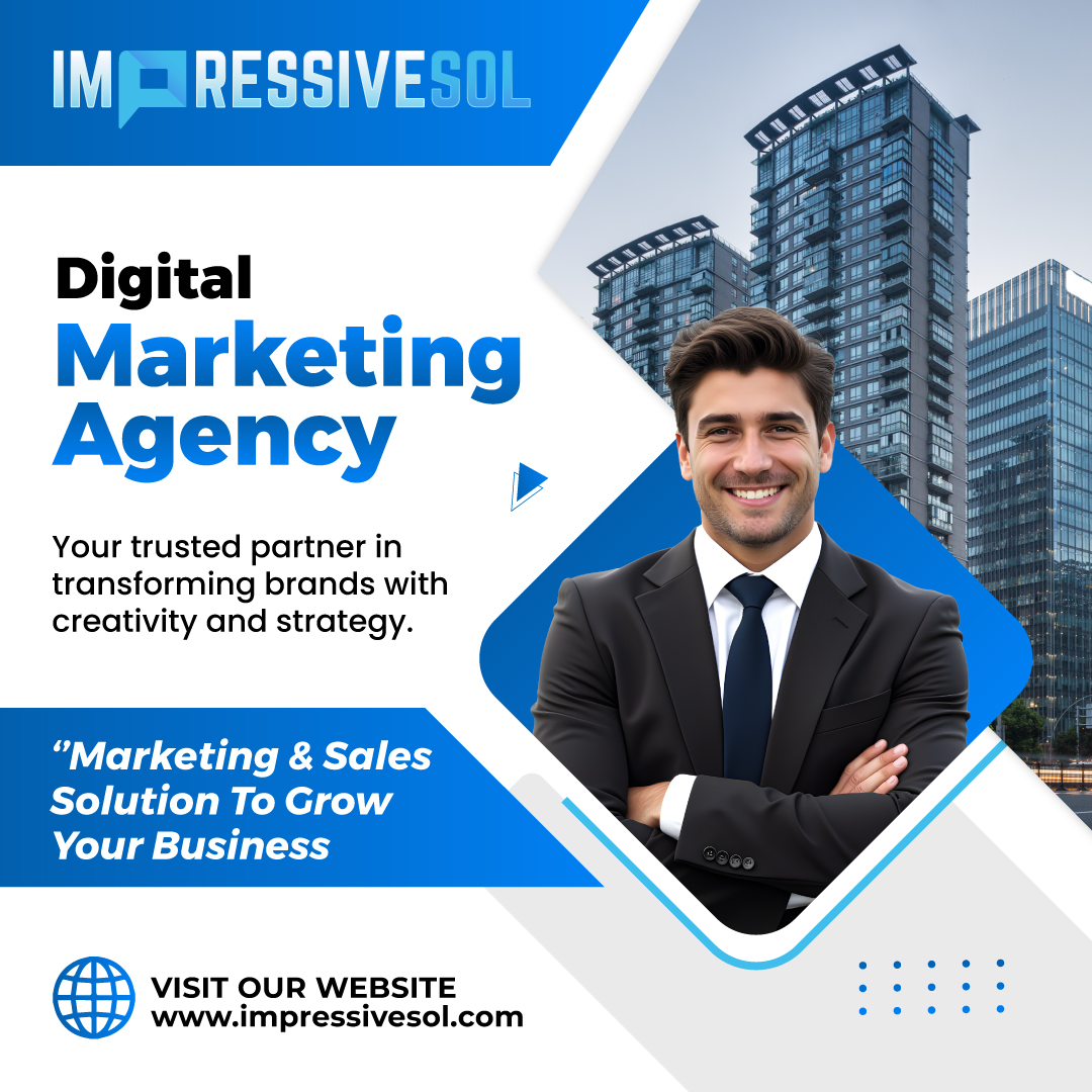 🚀 ImpressiveSol: Your partner in digital marketing! Boost your brand with creative strategies and expert solutions. 💡

👉 Learn more: impressivesol.com

#DigitalMarketing #BusinessGrowth #ImpressiveSol