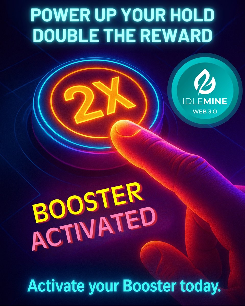 stringidlemine's tweet image. ⚡ Boost Activated! ⚡
Power up your hold and double your rewards instantly! 💰
Tap that 2X button and watch your earnings go turbo. 🚀

🎯 Activate your Booster today!
👉 play.google.com/store/apps/det…

#IdleMine #BoostMode #CryptoRewards #PlayToEarn #USDT #Solana