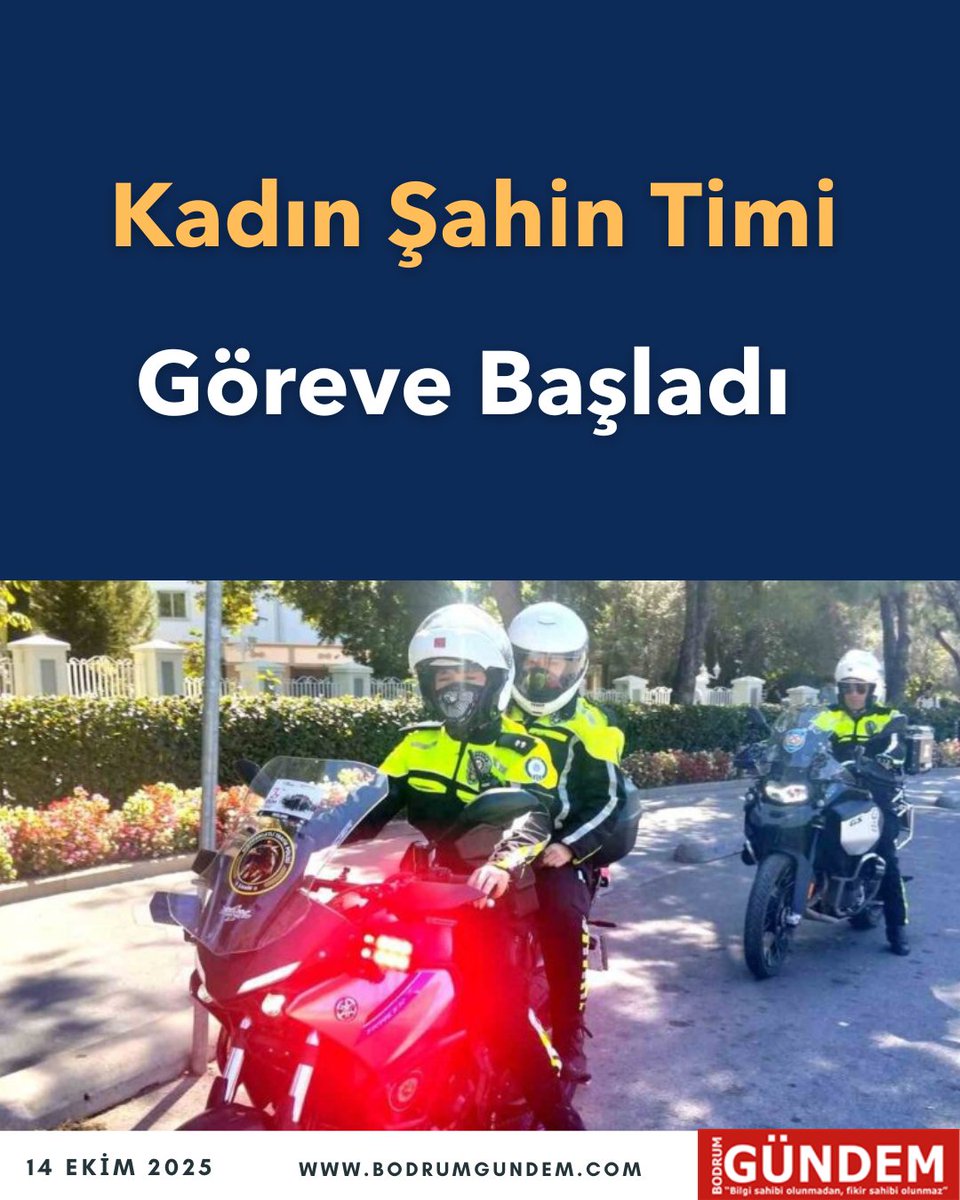 Kadın Şahi̇n Ti̇mi̇ Göreve Başladı bodrumgundem.com/2025/10/14/kad…