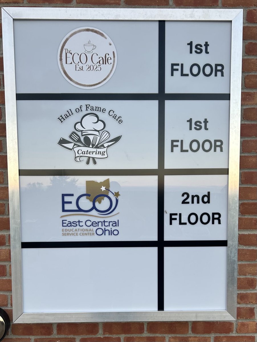 The ECO Center outside signage taking shape thanks to Logotek…