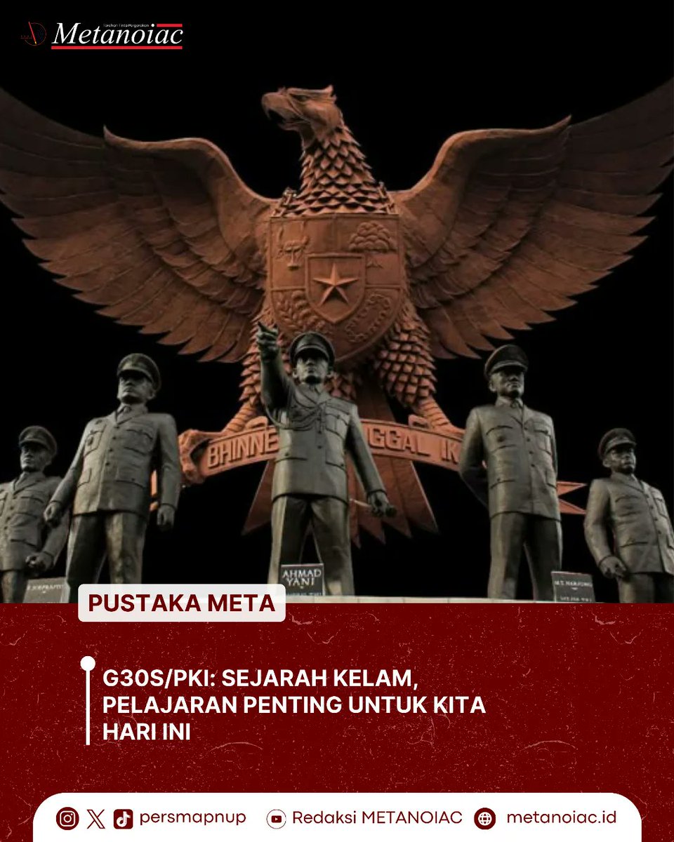 Peristiwa itu memang meninggalkan luka besar bagi bangsa Indonesia, karena menyangkut korban jiwa, konflik politik, dan perpecahan yang dalam.

Baca dengan klik tautan di bio kami!

Salam PERSMA!
Salam Perubahan!

instagram: <a href="/persmapnup/">METANOIAC</a>

#TorehanTintaPergerakan