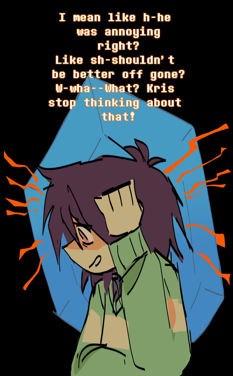 _senby_'s tweet image. Intrusive thoughts is one of those medias that shouldn't have a fandom
#kerdly #DELTARUNE