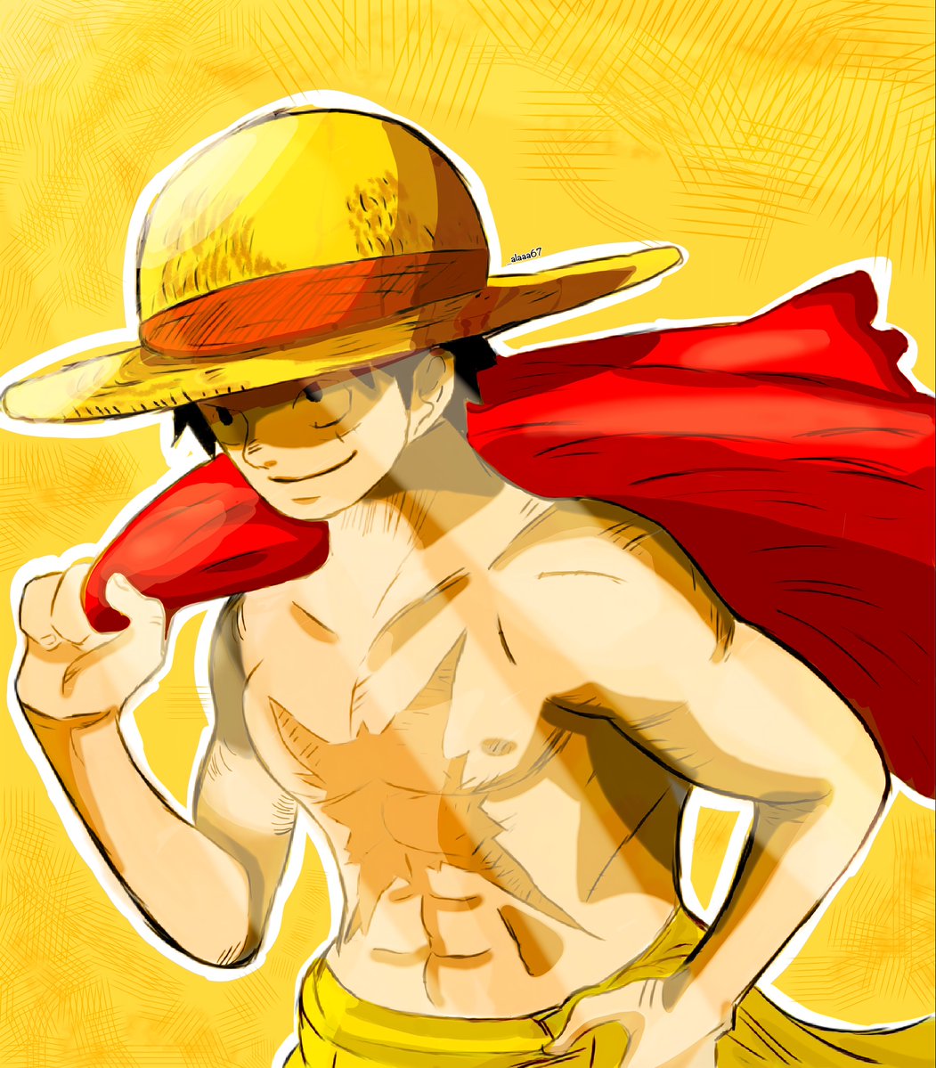 #ONEPIECE 
Monkey D. Luffy 🎨..