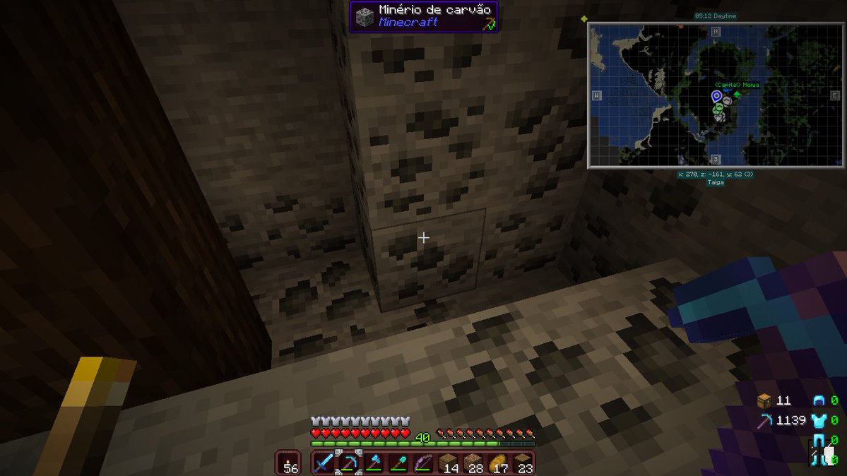 kert_heiwa's tweet image. É muito, muito carvão. Olha que ainda tinha escondido. No final, foram mais de 2 packs de carvão (mas não dá pra levar muito em consideração já que a picareta tem fortuna 3).
#Minecraft #MinecraftJava #MinecraftSurvival