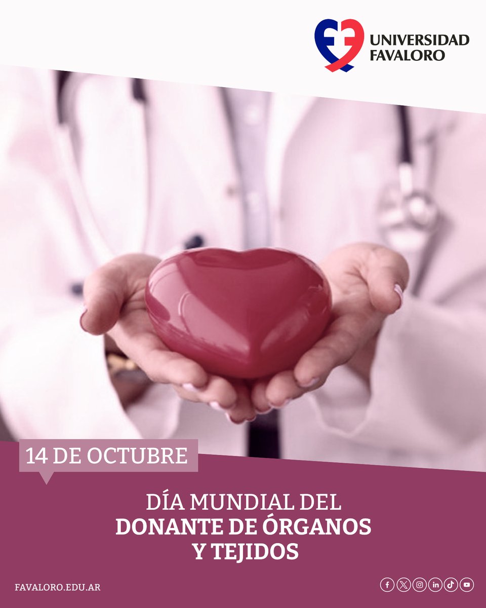 unifavaloro's tweet image. ➡️A través de la donación de órganos se contribuye a mejorar la calidad de vida de quienes necesitan un trasplante. Un donante puede salvar hasta siete vidas.🙌

Fuente: INCUCAI

#DíaMundialdelDonantedeÓrganosyTejidos #Órganos #Tejidos #Donación #Vida #UnivesidadFavaloro