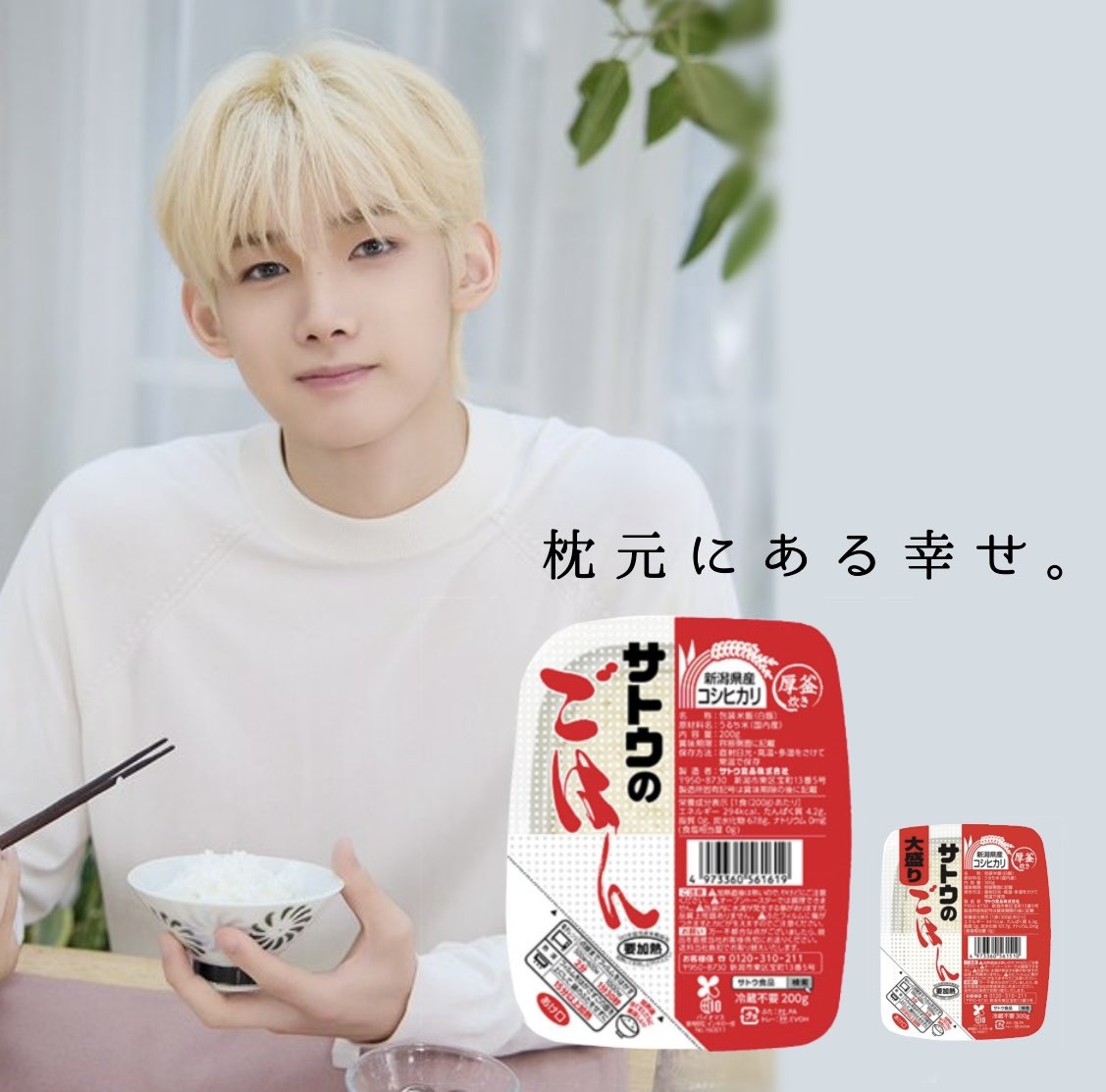 素晴らしいうぃじゅ🍞バージョンをお見かけしたのでご飯バージョン作りました🍚