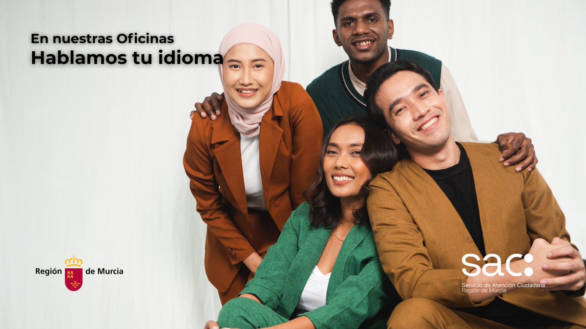 SAC_RegiondMur's tweet photo. 🌍 ¡Nos esforzamos por ser accesibles para todos!
Ponemos a tu disposición en nuestras oficinas el Servicio de Intérprete multilenguaje.
🗣️pide cita en la oficina y solicítalo. 🔗https://t.co/kmeaeQWKzt
#Accesibilidad #Multilenguaje #Inclusión #Implica2 https://t.co/NjYv9EtKFi