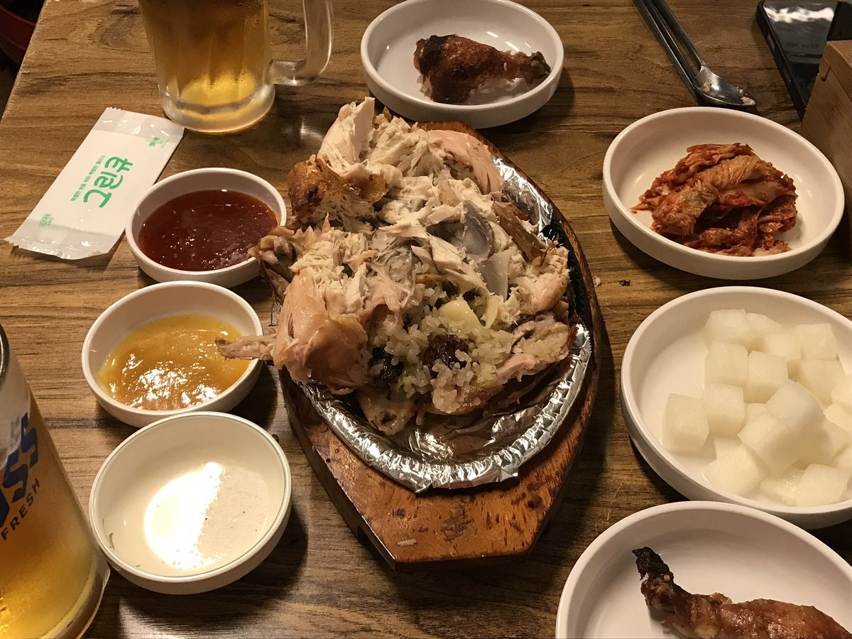 한남동한방통닭으로 몸보신 😁