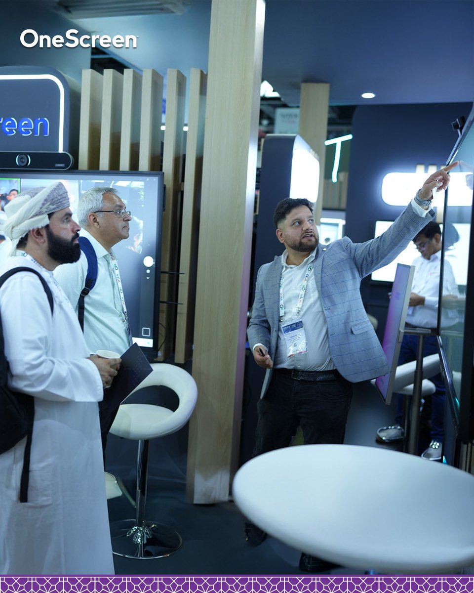 OneScreen_MEA's tweet image. Smarter collaboration isn’t coming, it’s already here. Experience innovation that’s redefining classrooms and boardrooms at @GITEX_GLOBAL  with @OneScreen_MEA  at @DvcomTechnology  booth.

Booth H21-D05 | Zabeel Hall 21
From October 13-17th, 2025

#OneScreen #GITEX2025…