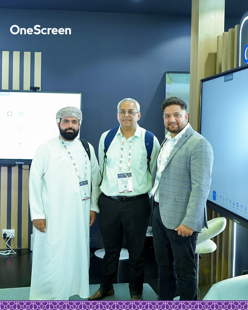 OneScreen_MEA's tweet image. Smarter collaboration isn’t coming, it’s already here. Experience innovation that’s redefining classrooms and boardrooms at @GITEX_GLOBAL  with @OneScreen_MEA  at @DvcomTechnology  booth.

Booth H21-D05 | Zabeel Hall 21
From October 13-17th, 2025

#OneScreen #GITEX2025…