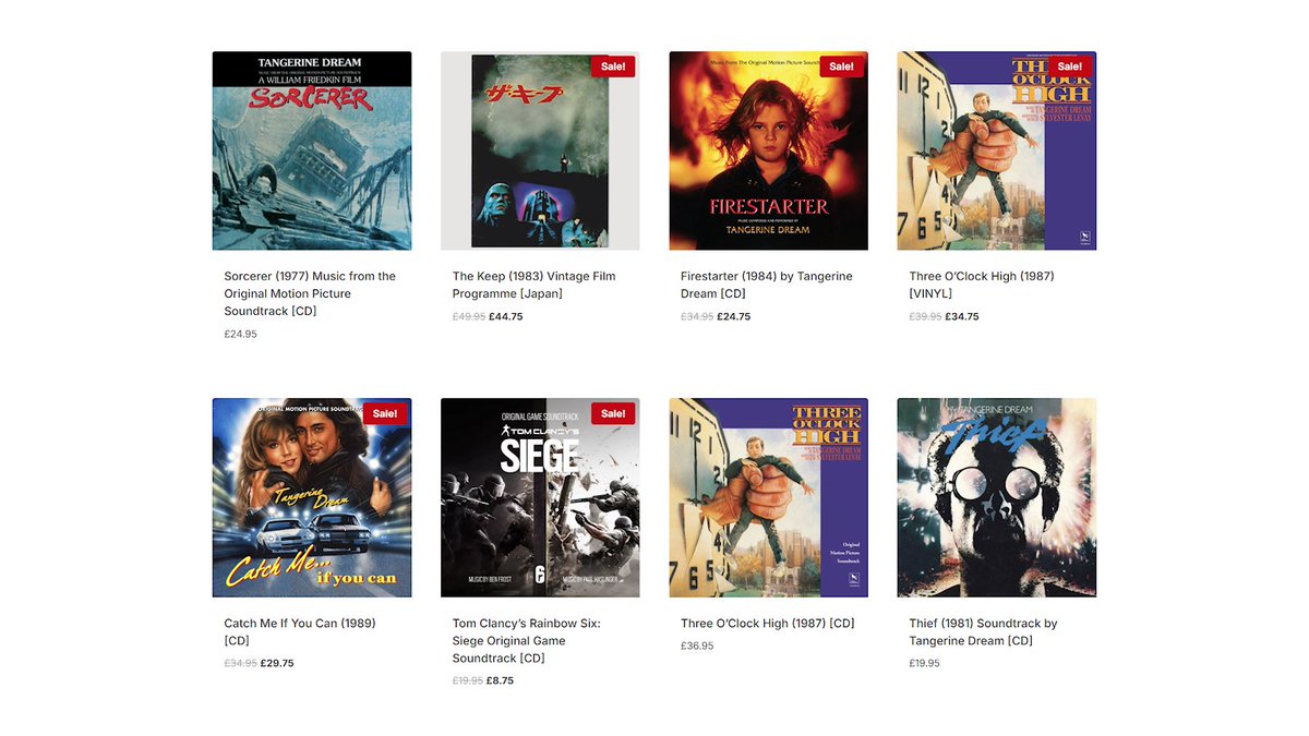 SoundtracksShop's tweet image. "The Dream is Always the Same...". Well, it needn't be between now and November 6th! Take 13% off ALL orders, using coupon code SPOOKY13 inc. these fab #tangerinedream related releases/items. soundtracks.shop/product-keywor… #soundtracks #couponcode #sale #voucher #discounts
