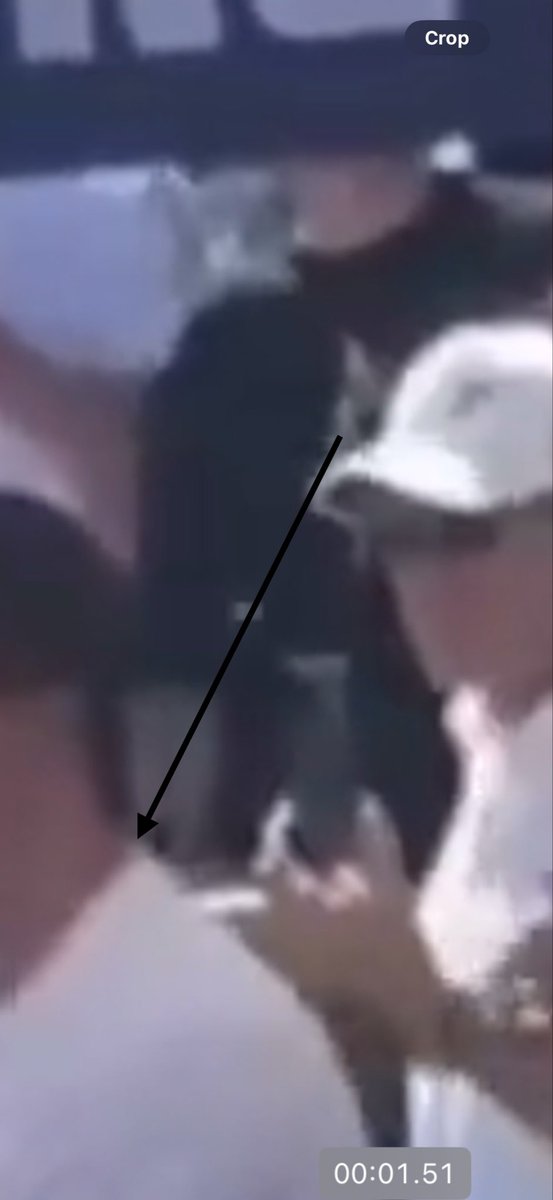 jackedfrog1's tweet photo. @Audio__Freq Head torsion, necklace break, exit wound, mic movement, shirt movement all suggest a bullet entry from behind and to the side. It looks steep at first but you have to take into account the filming angle and the bullet angle https://t.co/npv5wOH4th