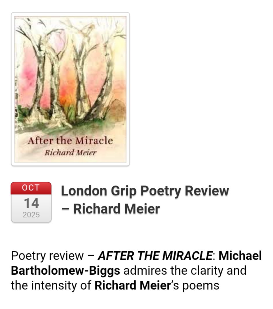 meier_richard's tweet photo. A review of After the Miracle in @LondonGrip - https://t.co/J3mLtsRs73 https://t.co/zM6rqqeG8e
