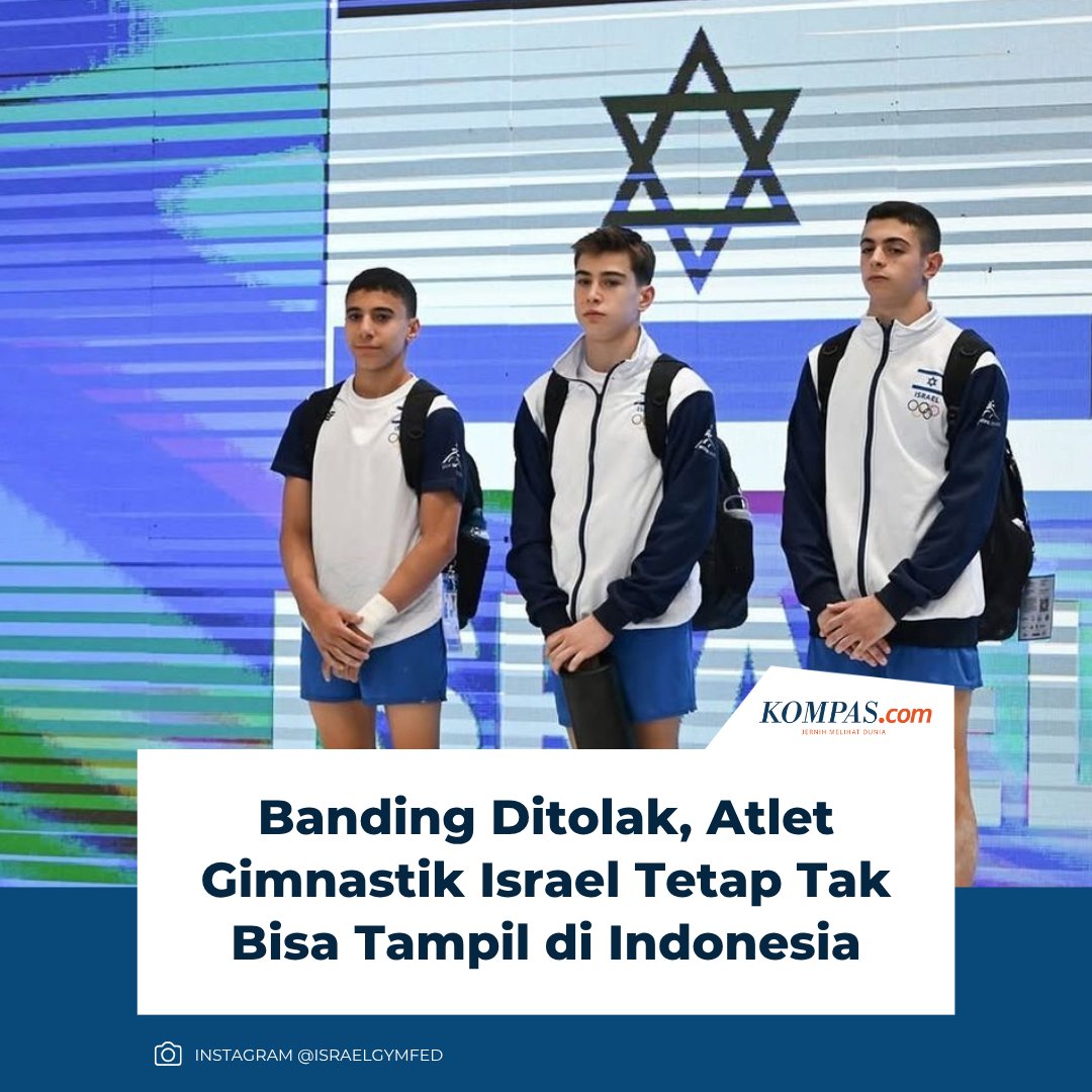 Atlet gimnastik asal Israel dipastikan tidak akan berpartisipasi dalam Artistic Gymnastics World Championship 2025 di Indonesia setelah Pengadilan Arbitrase Olahraga atau Court of Arbitration for Sport (CAS) menolak permintaan dari Federasi Gimnastik Israel (IGF).

Sumber: