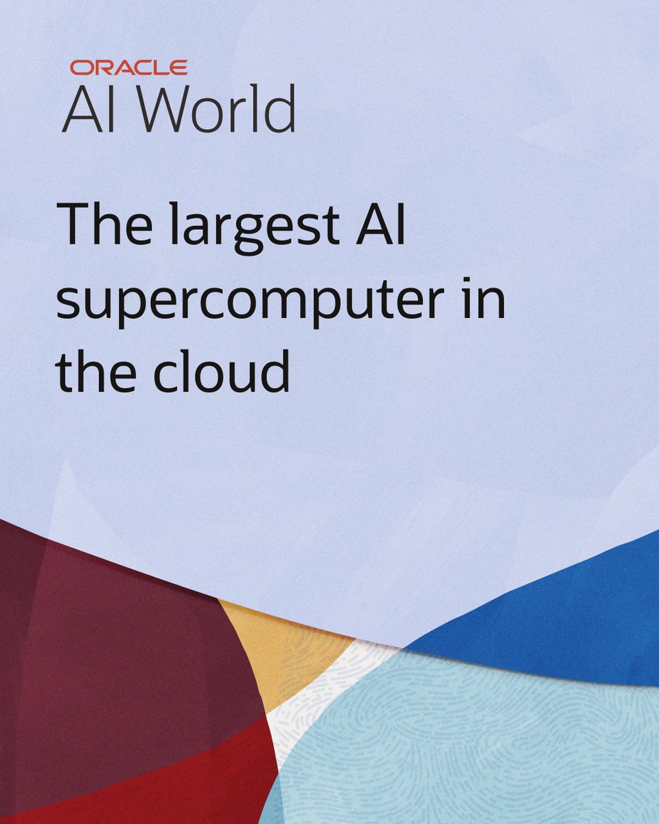 OracleCloud's tweet image. Find out how our new Zettascale10 AI Supercluster can help your organization bring its AI strategy to new heights. social.ora.cl/6012AIrxE #AIWorld