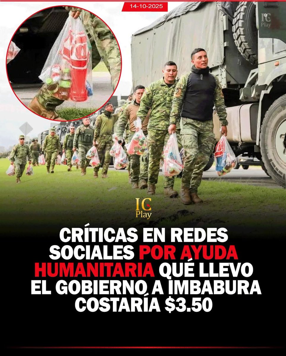 TheChipi's tweet photo. El gobierno les lleva un Sporade y un té.

La gente en Imbabura está muriendo de hambre, no jugando pelota. https://t.co/nlh52wTmX6