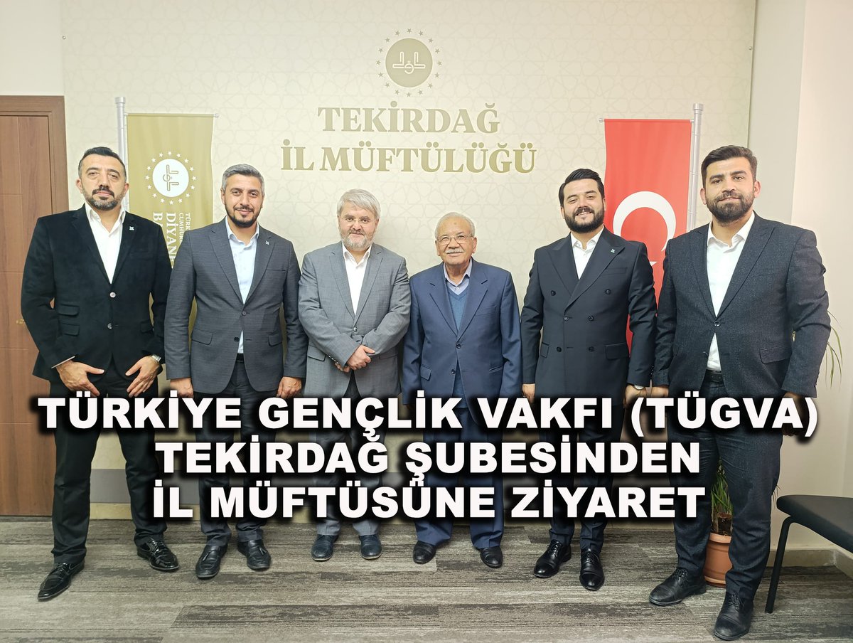 Türkiye Gençlik Vakfı (TÜGVA) Tekirdağ Şubesinden İl Müftüsüne Ziyaret

tekirdag.diyanet.gov.tr/sayfalar/conte…

#TekirdağİlMüftülüğü 
#Diyanet #tugva