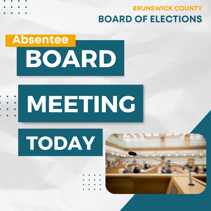 Our Board holds weekly meetings to review and approve #AbsenteeBallots. While approved ballots are scanned at these meetings, no results are tallied until Election Day. 

The public can attend online or in person. brunswickcountync.gov/644/Board-Meet…

#Election2025 #SecureElections #brunsco