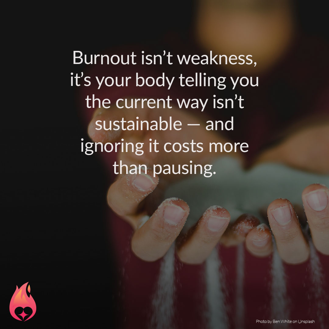Burnout isn’t weakness.
It’s a signal.
When your energy is running on empty, it’s not time to push harder — it’s time to pause.
Try one small shift:
Put a 5-minute buffer between meetings.
Breathe. Ask: What would help me feel more present for the next conversation?
#Leadership