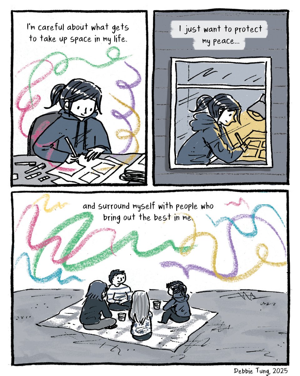DebbieTungArt's tweet image. Making Space ✨.

#comics #introvert #mentalhealth