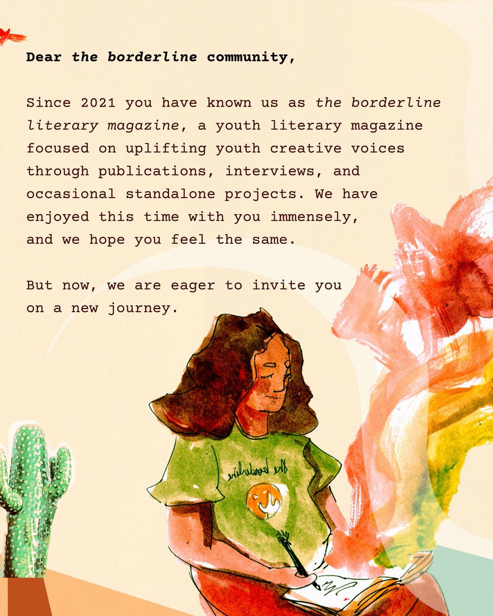 the borderline litmag | relaunching Dec 2025 🏜 tweet media
