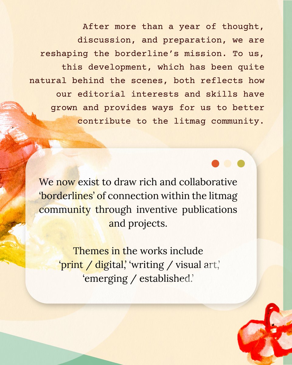 the borderline litmag | relaunching Dec 2025 🏜 tweet media