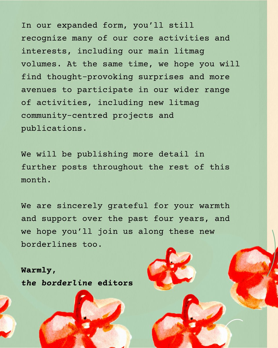 the borderline litmag | relaunching Dec 2025 🏜 tweet media